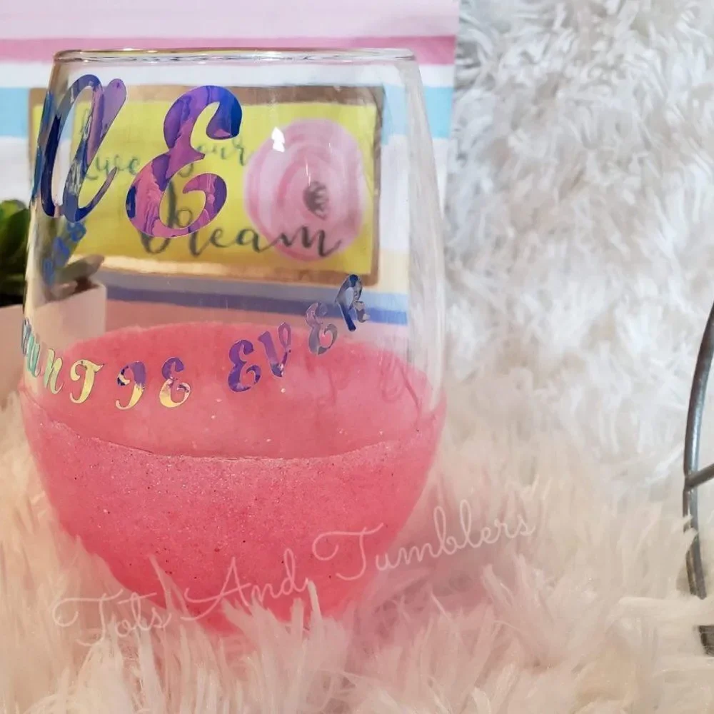 Best Auntie Ever 21oz Stemless Wine Glass